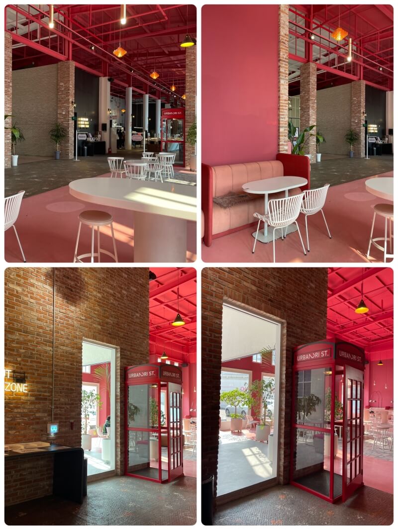 동탄 대형 베이커리 카페 어반리 st - 매장 핑크 공간