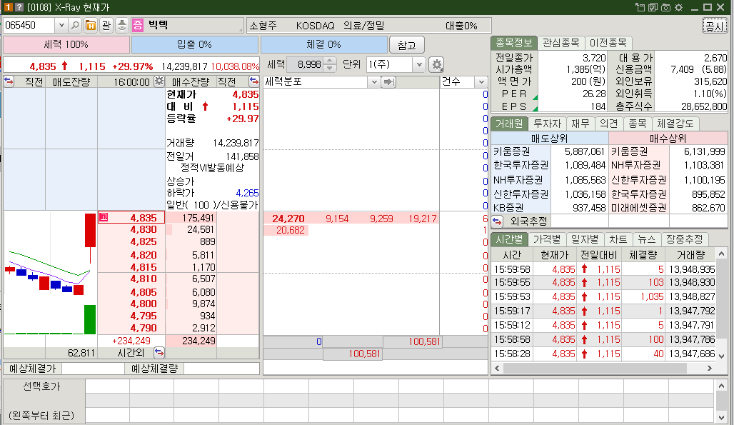 빅텍 시가총액