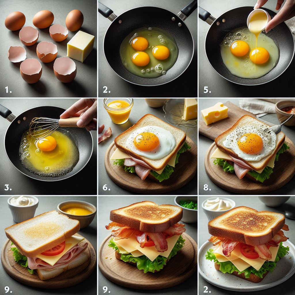 계란 샌드위치를 만드는 방법