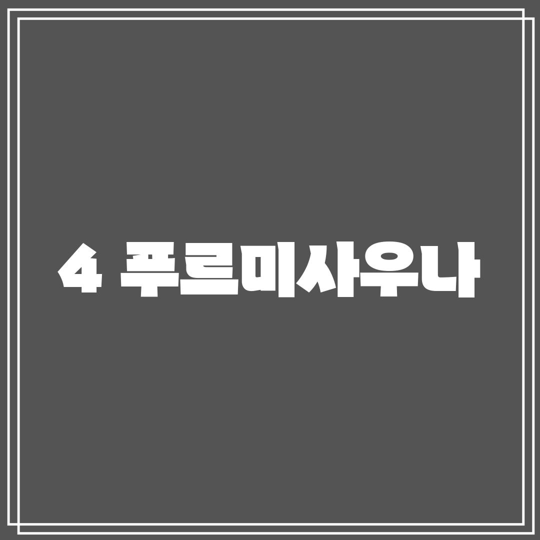 4. 푸르미사우나