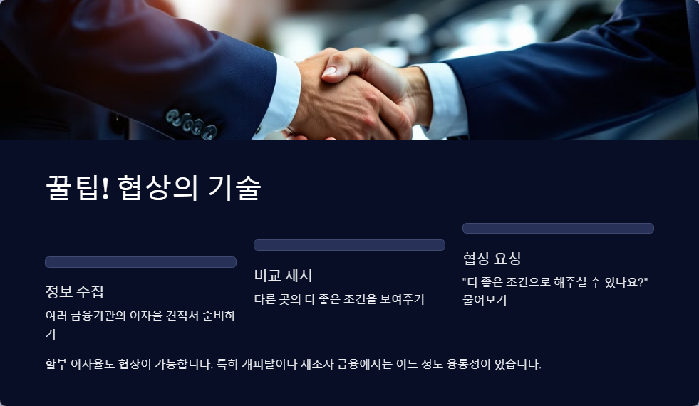 중고차 할부 이자율 비교