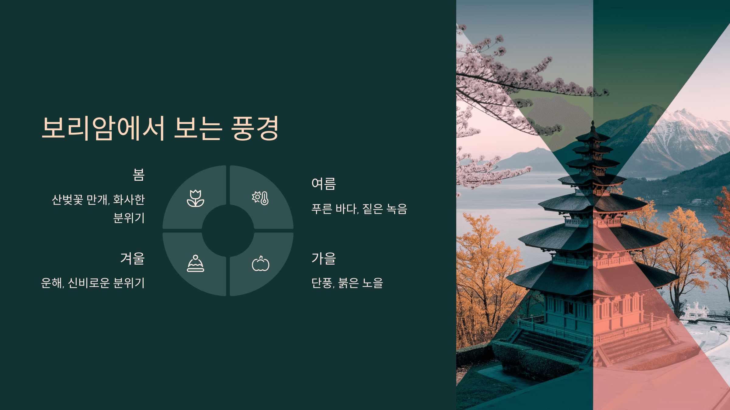 보리암 풍경