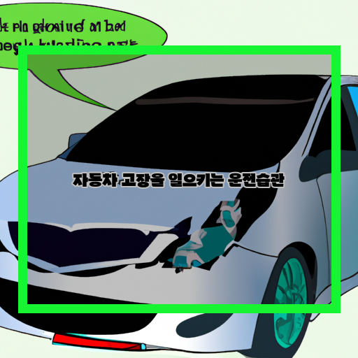  자동차를 망치는 운전습관, 이제부터 바꿔보자!