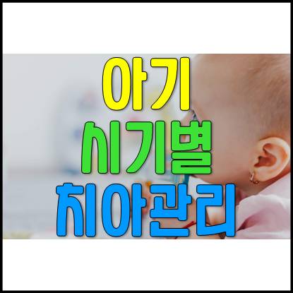  아기 생후 시기별 치아 관리 요령(0~7세까지)