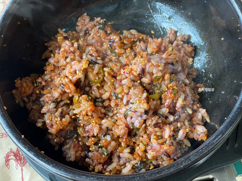 오이도 맛집 해화로 - 비벼진 갈치 속젓 돌솥 비빔밥
