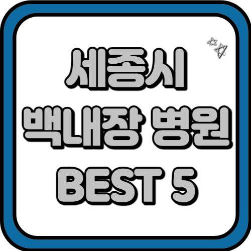 세종시 백내장 수술 비용과 잘하는 곳 BEST 5 추천