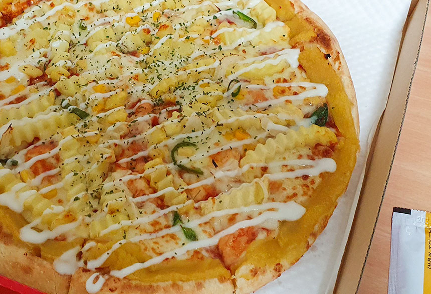 아이리쉬 포테이토 피자 맛