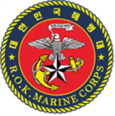 해병대 마크의 사진이다.