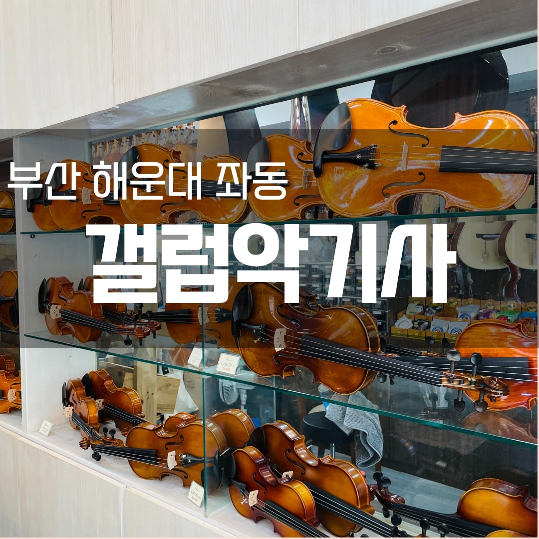 부산 해운대 좌동 악기 수리 - 갤럽악기사