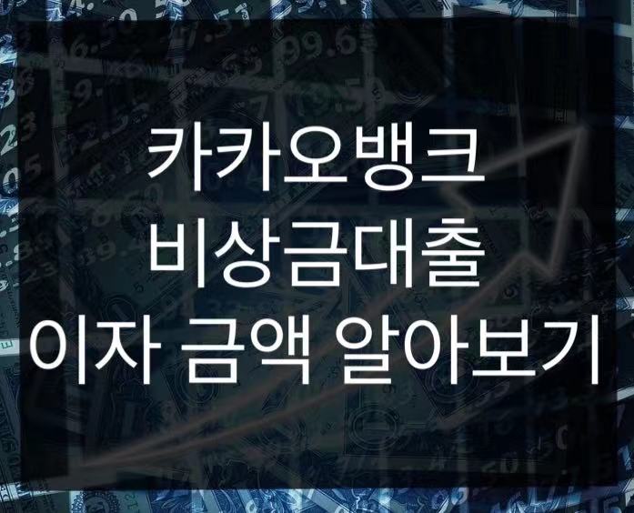  카카오뱅크 비상금대출 이자 금액 알아보기(한도,거절)