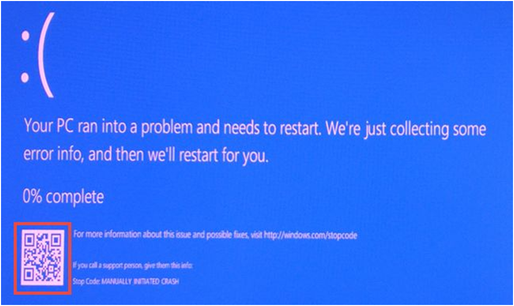 Windows 10, BSOD, 오류, 코드, QR 코드