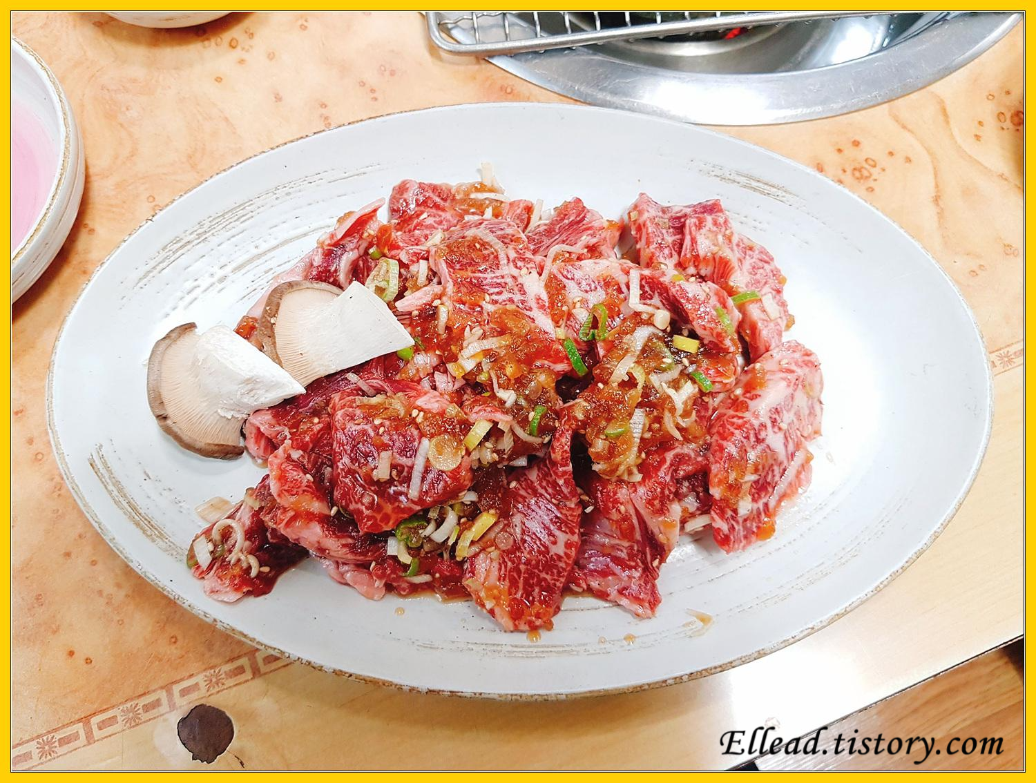  <경주 맛집> 오복네 숯불고기 : 갈비살 / 양념 갈비살 / 육회