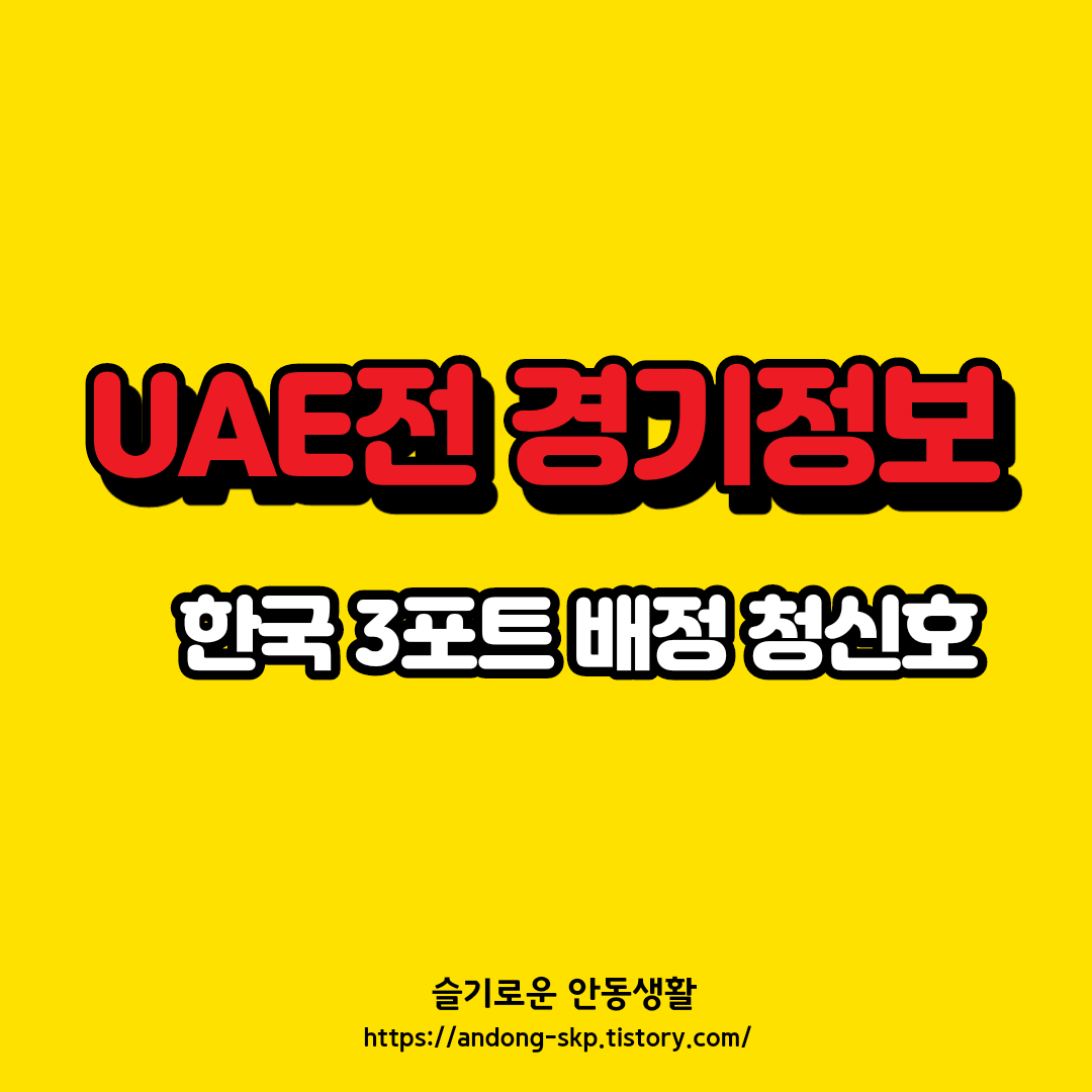  UAE전 축구 일정 및 정보, 3포트 진입 청신호