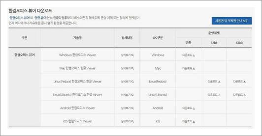 한컴오피스 뷰어