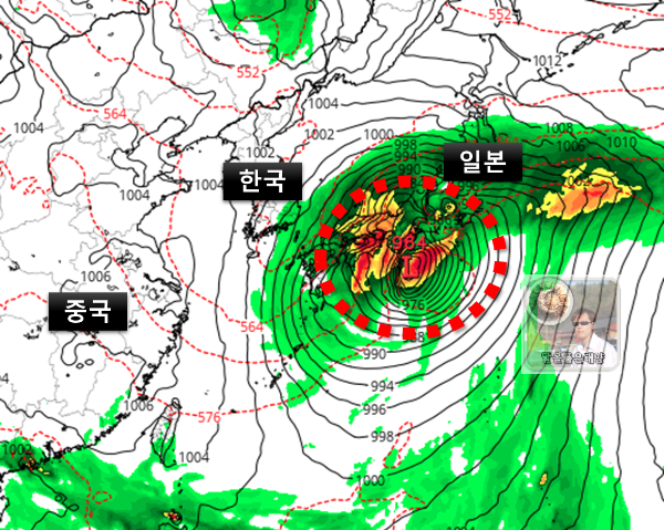트로피칼티빗-GFS-예측모델-2호태풍-마와르-2023년-6월1일-예상-위치-일본-도쿄-관통