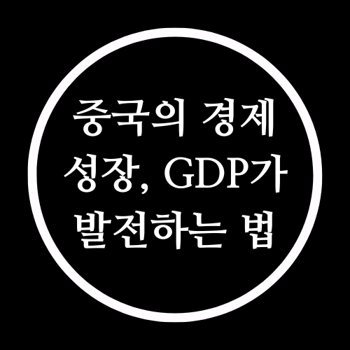  중국 경제 성장 GDP 발전하는법