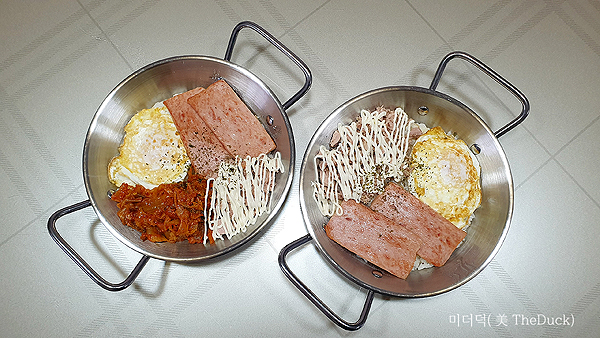 볶음김치로 만든 덮밥