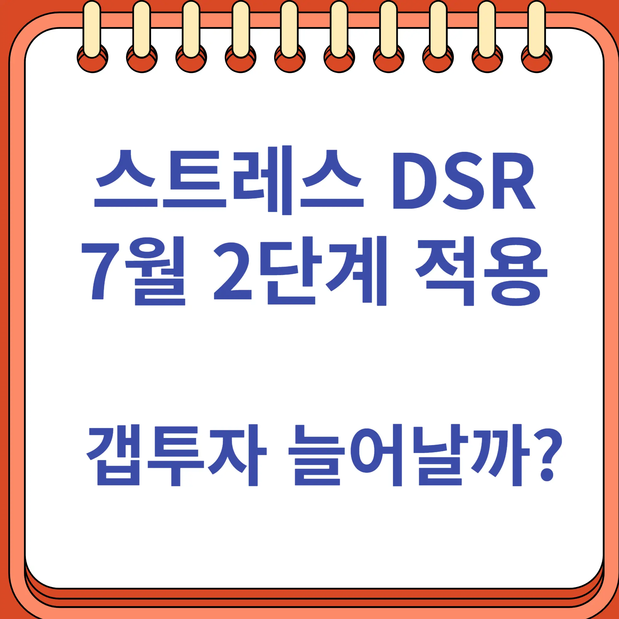 스트레스 DSR 2단계 갭투자