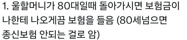 보험사때문에 눈뒤집힌 손녀 2