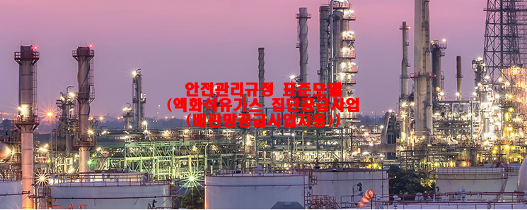  안전관리규정 표준모델(액화석유가스 집단공급사업(배관망공급사업자용))