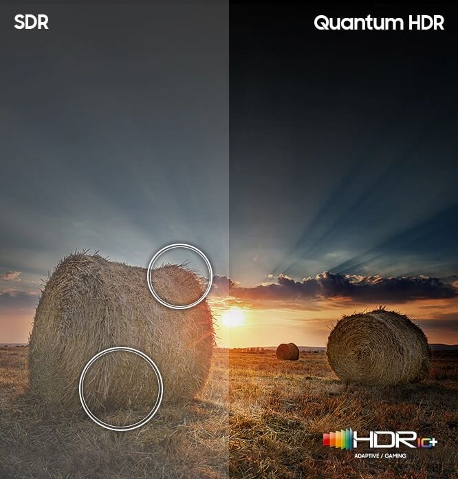 KQ75QB65AFXKR SDR과 Quantum HDR 비교