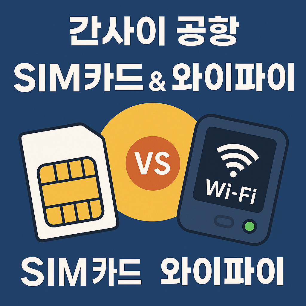 간사이 공항 심카드 &amp; 와이파이 대여 정보｜일본 여행 필수 통신 꿀팁 (이미지 = gpt)