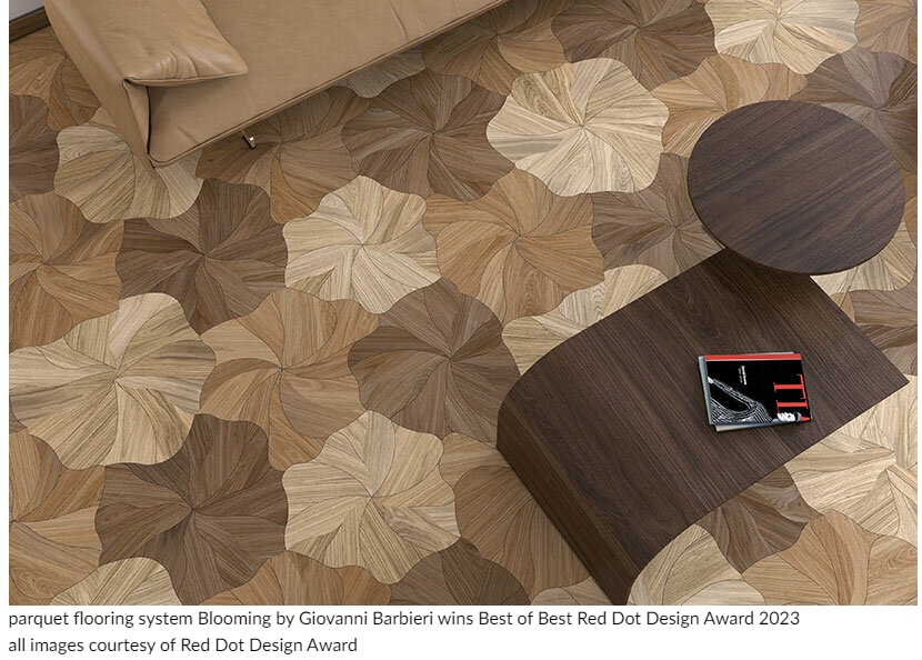  예술적 경지의 조반니 바르비에리의 파르케 바닥재 VIDEO: Giovanni barbieri unlocks artistic potential of parquet flooring with blooming