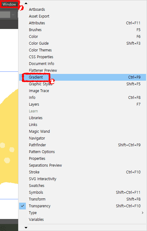 일러스트레이터-window-gradient