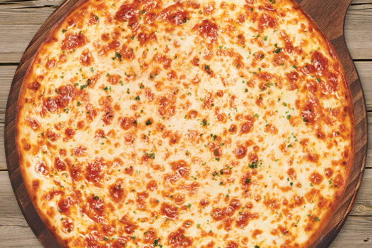 치즈가 듬뿍 토핑된 피자
