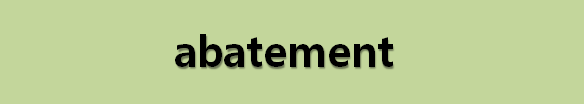  뉴스로 영어 공부하기: abatement (경감)