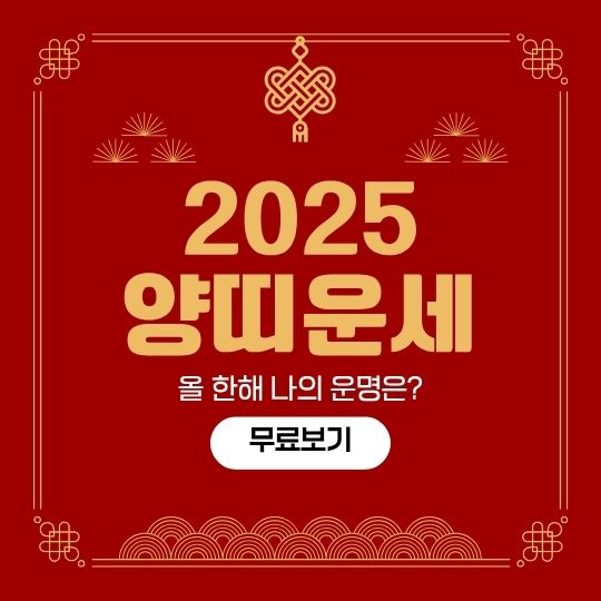 양띠 2025년 운세 – 나이별 운세 총정리