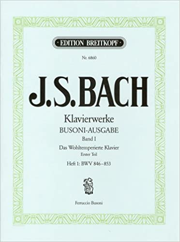
평균율 클라비어곡집 제1권-1 (BWV 846-853) 부조니 편/브라이트코프 운트 헤르텔 사
