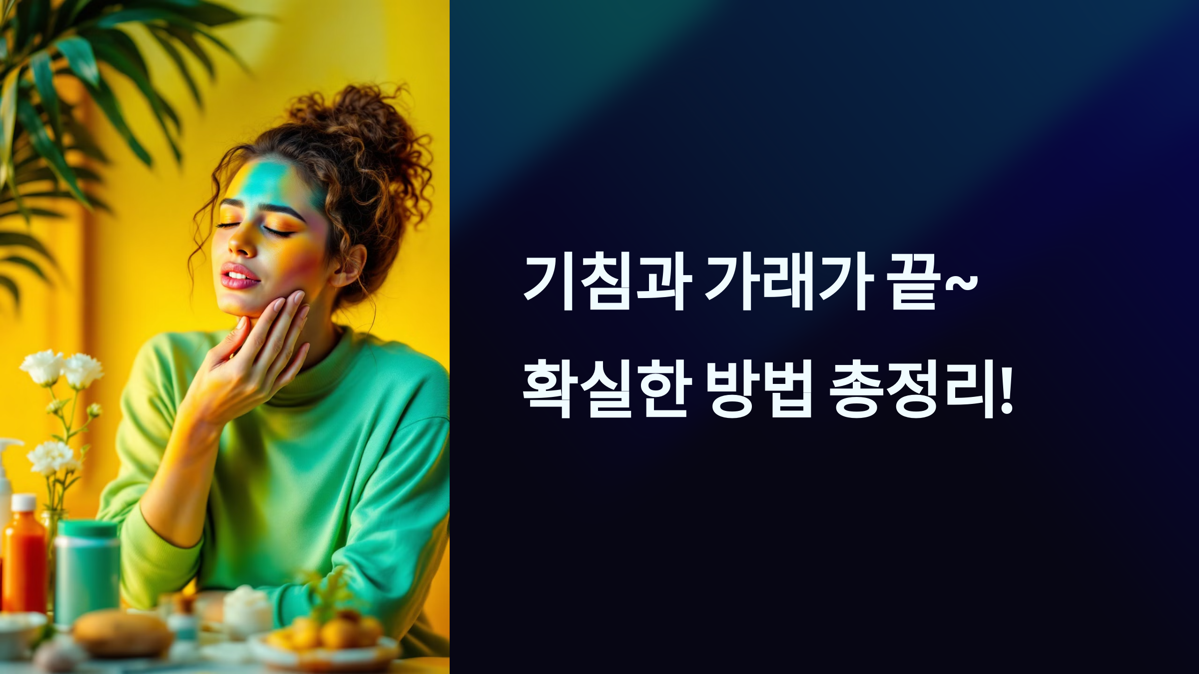 기침과 가래가 끝~ 확실한 방법 총정리 PPT 이미지