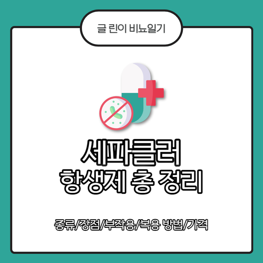  세파클러 항생제 총 정리 : 종류/장점/부작용/복용 방법/가격