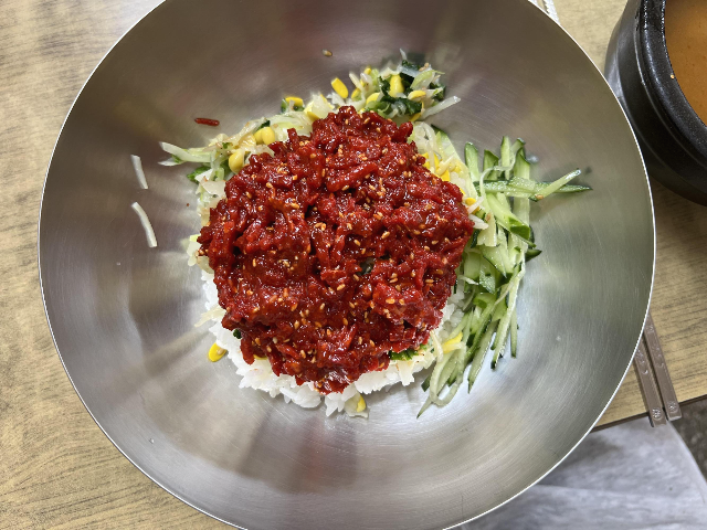 진주-육회비빔밥-맛집-대화식당