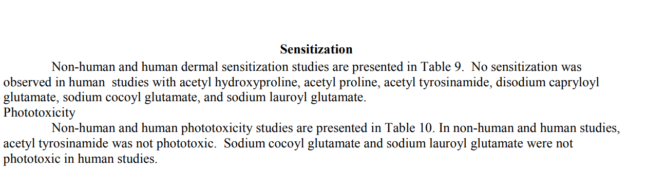 cir report&#44; sensitization