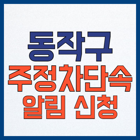 서울 동작구 주정차