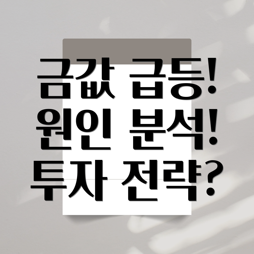 금값 폭등