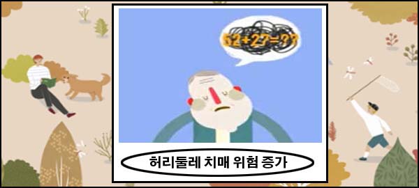  허리둘레 두꺼울수록 치매 위험 증가