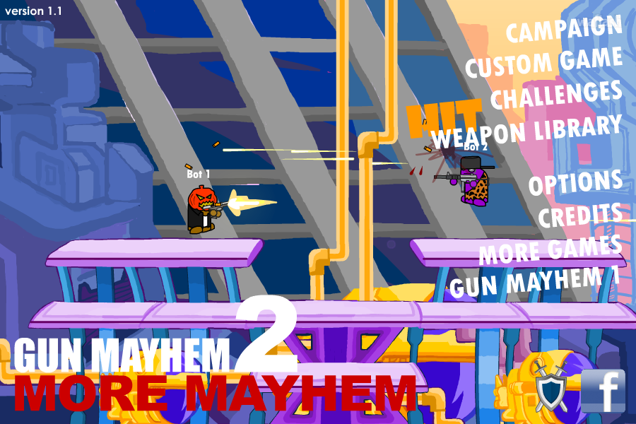 건 메이헴 2 (Gun Mayhem 2) 플래시게임 와플래시 아카이브