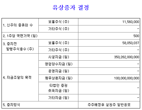 금양 유상증자 및 주가전망 3 img