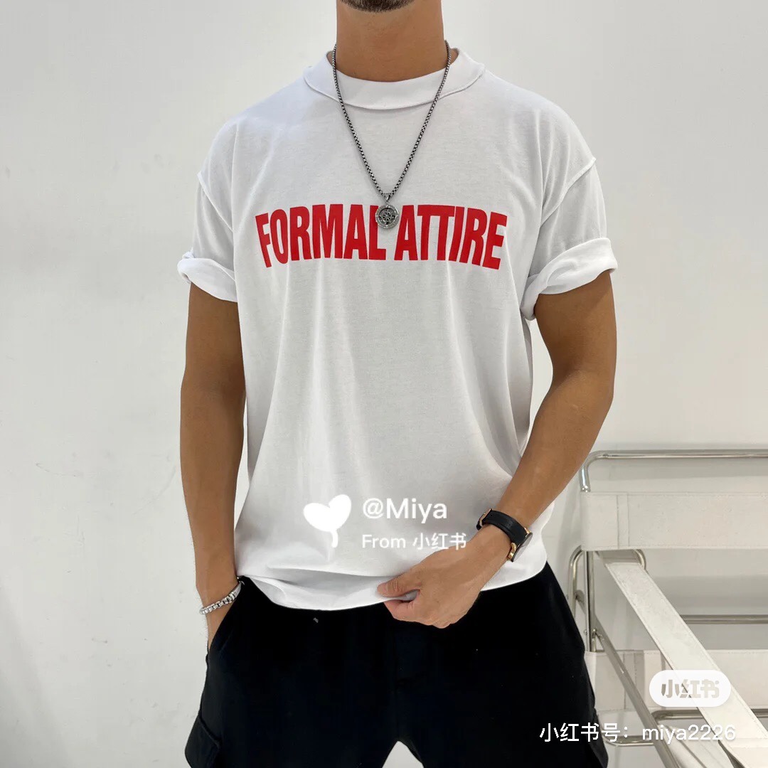  [LOUIS VUITTON] 루이비통 21SS Formal attire 로고 코튼 반팔 티셔츠
