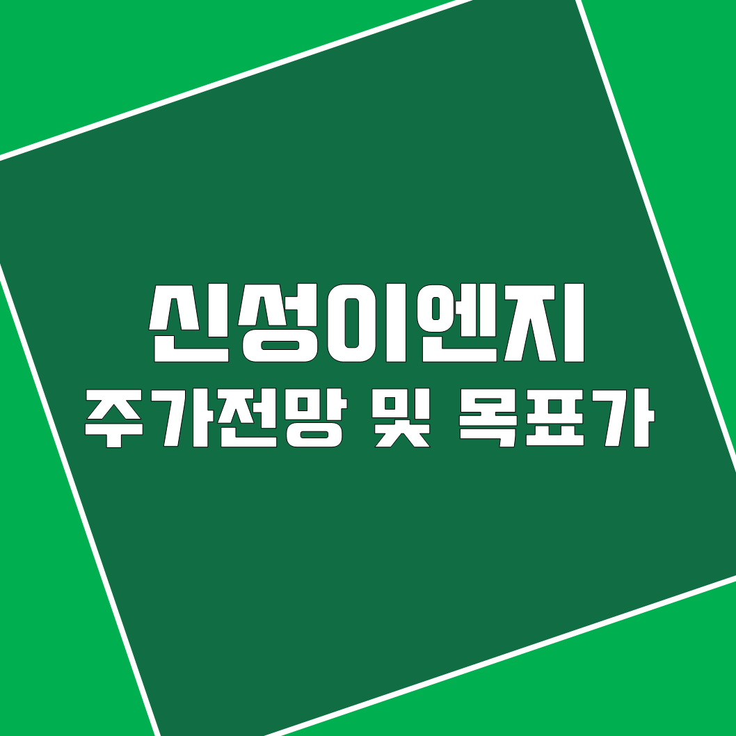 신성이엔지-주가전망