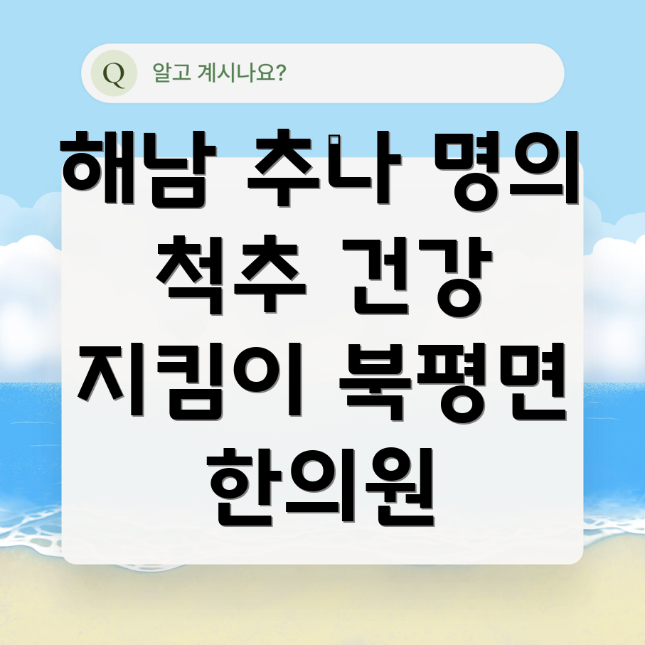 해남 추나요법