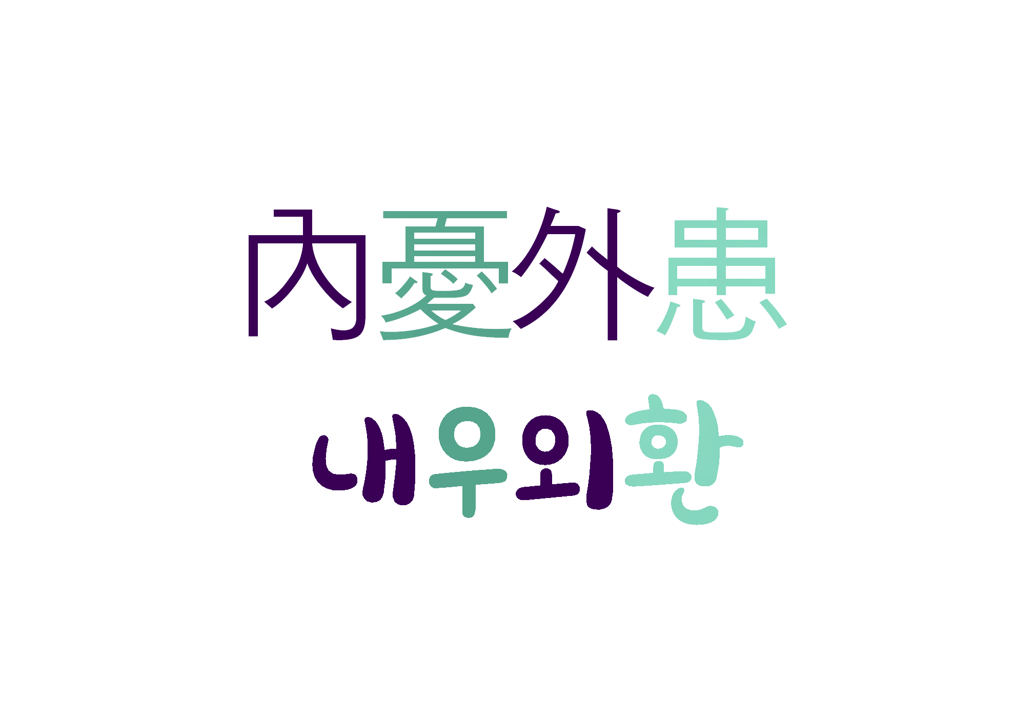  내우외환-나라 안팎의 여러 가지 근심 걱정