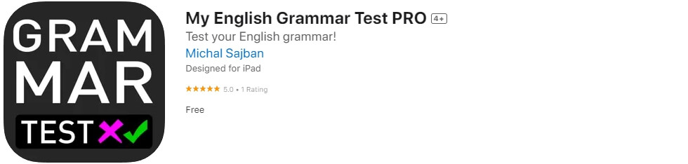 My English Grammar Test PRO