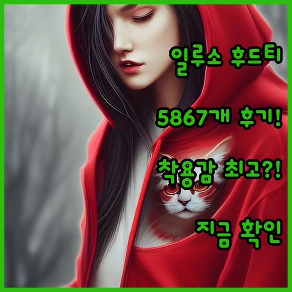 일루소 후드티, 5867개 후기가 증