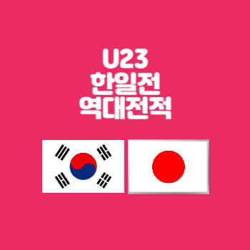 U23한일전역대전적