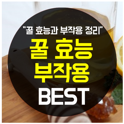  꿀효능 기억해두세요
