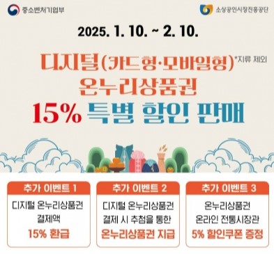 온누리상품권 15%